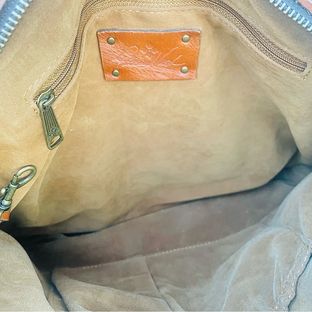 Patricia Nash Rich Brown Leather Shoulder Bag - Picture 7 of 11